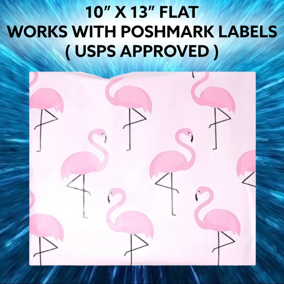 50 10X13 Flamingo Poly Mailers PRICE IS FIRM - Picture 2 of 5